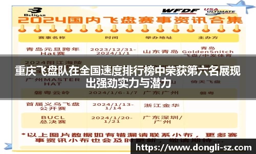 重庆飞盘队在全国速度排行榜中荣获第六名展现出强劲实力与潜力