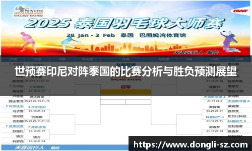 世预赛印尼对阵泰国的比赛分析与胜负预测展望